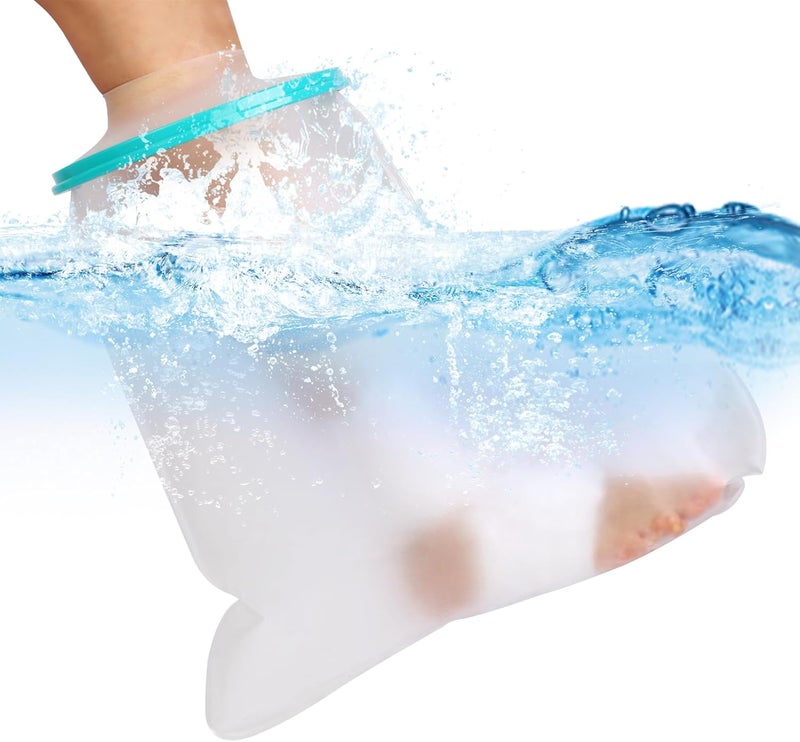CIVJET Cast Covers for Shower Foot Soft Green Adult, Waterproof Cast Cover/Bag, Cast Protector for Shower Arm Post Surgery, Shower Sleeve for Arm Cast Showering/Swimming - Image 2